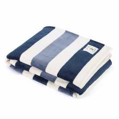 Awning Stripe Micro-Flannel Throw Blanket