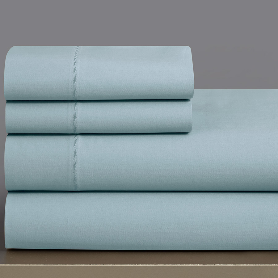 King Sheet Set Grove Hill T330 Sky