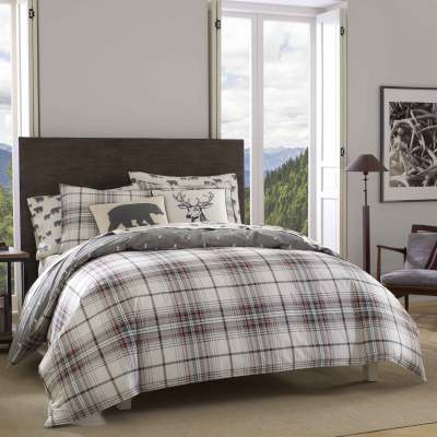 Eddie Bauer Alder Plaid Cotton Comforter-Sham Set