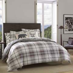 Alder Plaid Cotton Comforter-Sham Set