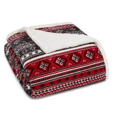 Classic Fair Isle Ultra Soft Plush Fleece Blanket