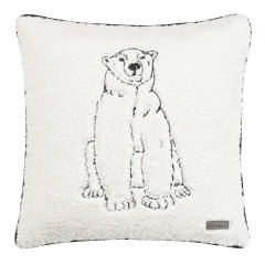 Cozy Polar Bear Knit Decorative Pillow