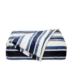 Ferry Stripe Ultra Soft Plush Fleece Blanket