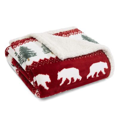 Eddie Bauer Grizzly Peak Ultra Soft Plush Fleece Throw Blanket