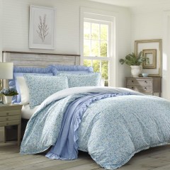 Jaynie Cotton-Percale Duvet Cover Set