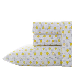 Lemons Cotton Percale Sheet Set