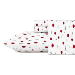 Love Lips Microfiber Sheet Set