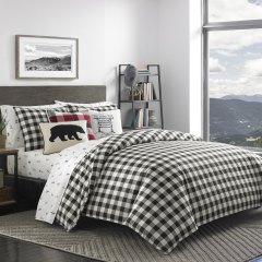 Mountain Plaid Cotton Comforter-Sham Set