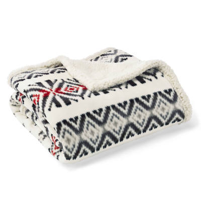 Eddie Bauer Mountain Village Knit Throw Blanket