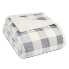 Mountain Plaid Multi Ultra Soft Plush Fleece Blanket