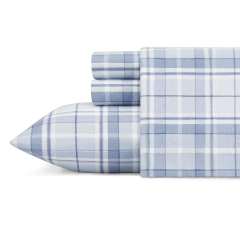 Mulholland Plaid Blue Flannel Sheet Set