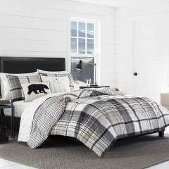 Normandy Plaid Micro-Sued Comforter-Sham Set