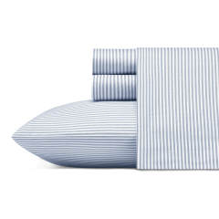 Oxford Stripe Cotton Percale Sheet Set