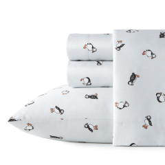 Puffin Paradise Cotton Percale Sheet Set