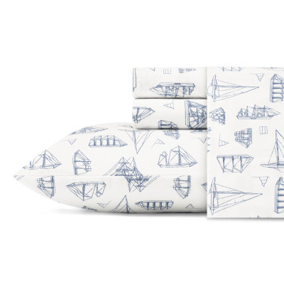 Nautica Whitewood Sail Cotton-Percale Sheet Set