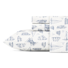 Whitewood Sail Cotton-Percale Sheet Set