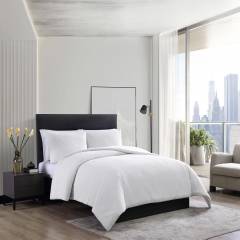 Waffle Pique White Comforter-Sham Set