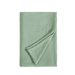 Windy Ridge Green Cotton Blanket