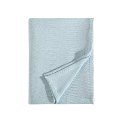 Windy Ridge Blue Cotton Blanket