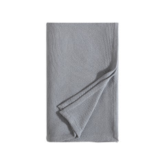 Windy Ridge Grey Cotton Blanket