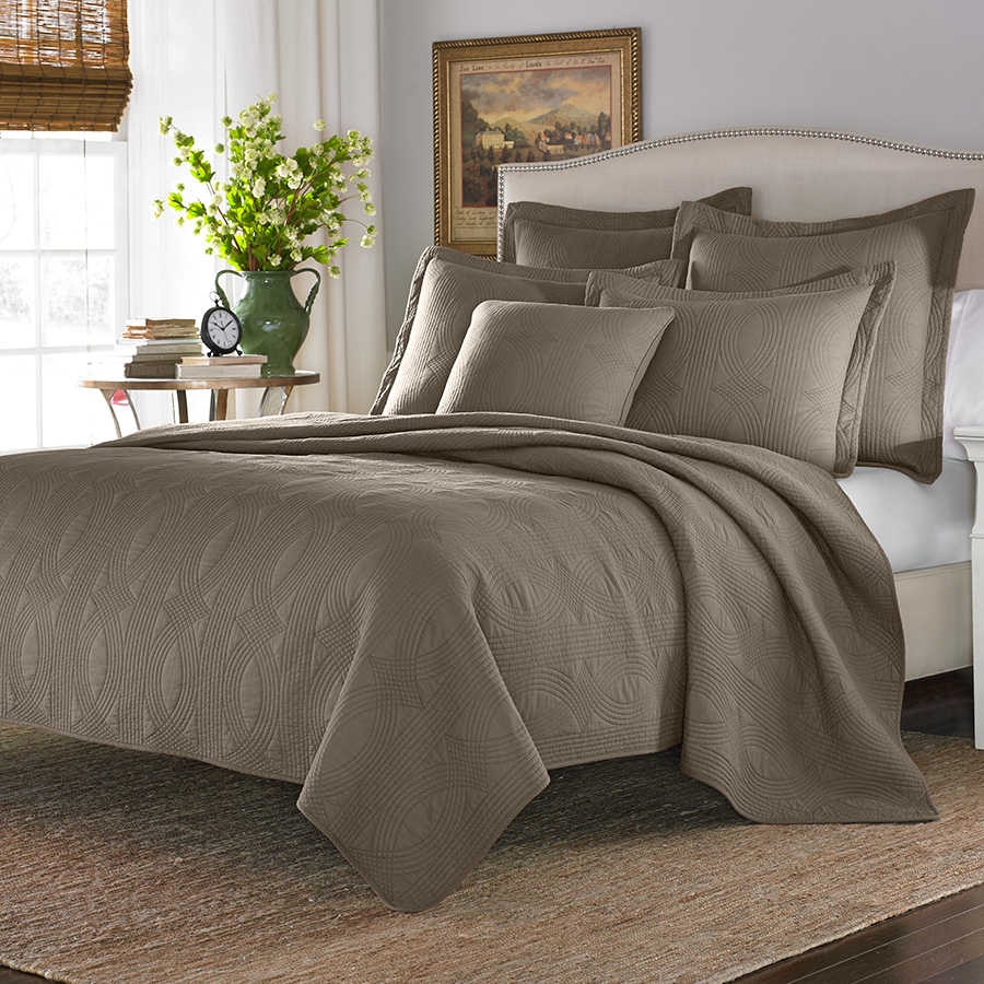 Twin Quilt Set Stone Cottage Arbor Taupe