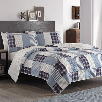 Eddie Bauer Camano Island Plum Wine Quilt Set