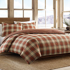 Eddie Bauer Edgewood Plaid Red Duvet Set