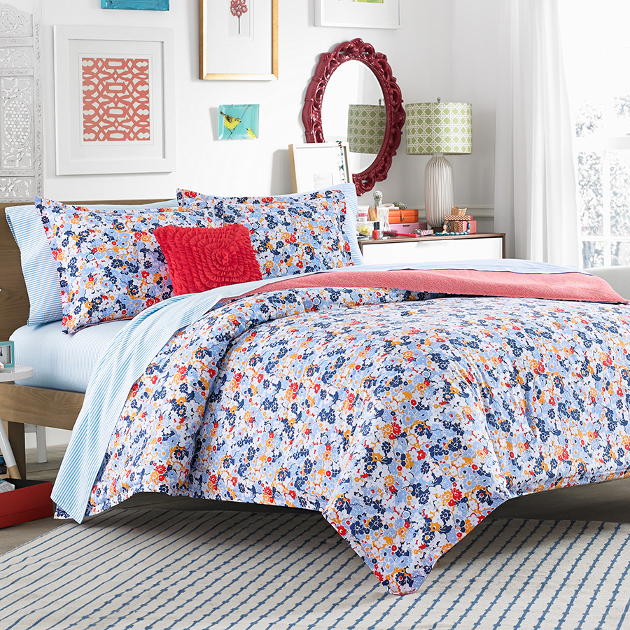 Twin Comforter Set Teen Vogue Floral Frenzy