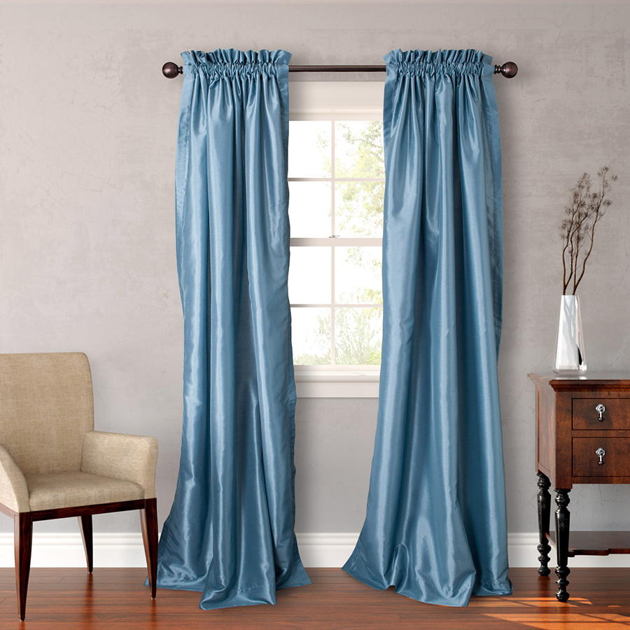 Pair of Drapes 54 x 96 Heritage Landing Solid River