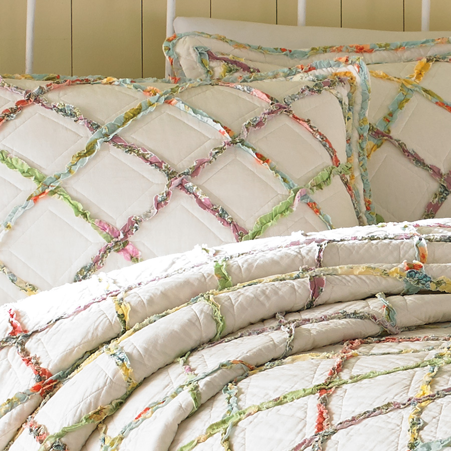 Laura Ashley Ruffle Quilt from Beddingstyle.com