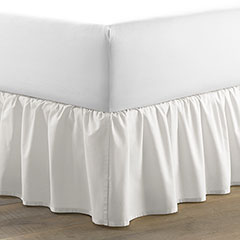 Laura Ashley Ruffle White Cotton Bedskirt