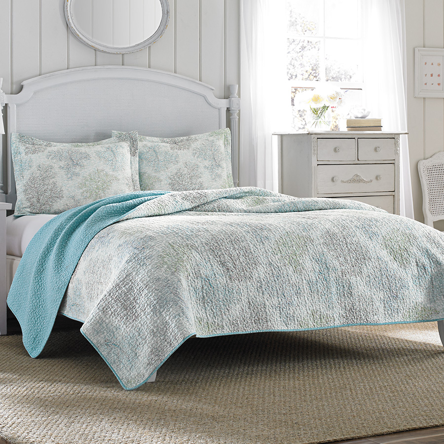 Laura Ashley Saltwater Quilt Set From Beddingstyle Com