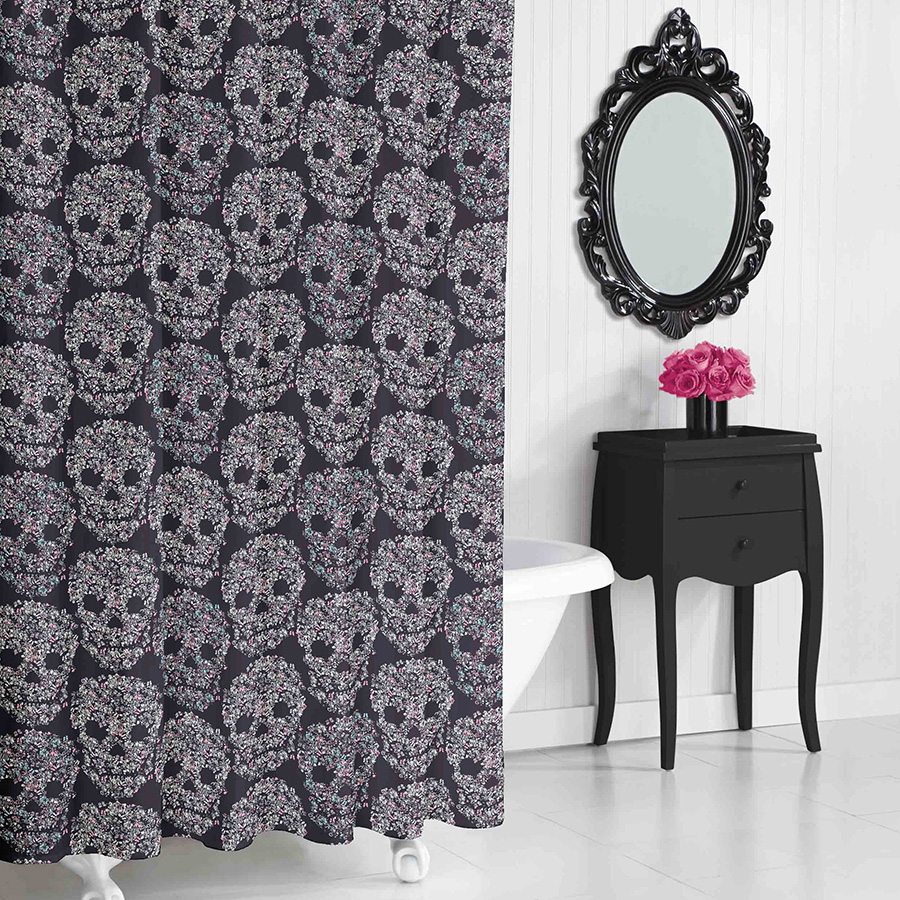 Shower Curtain Betsey Johnson Skull Candy