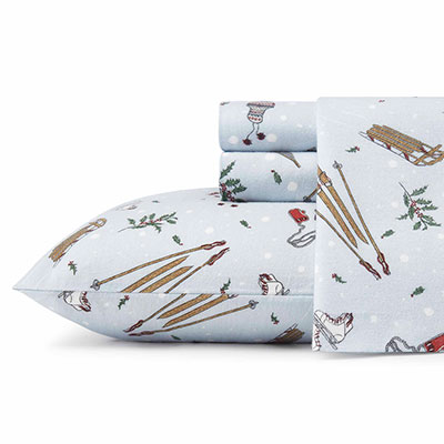 Eddie Bauer Snow Days Flannel Sheet Set