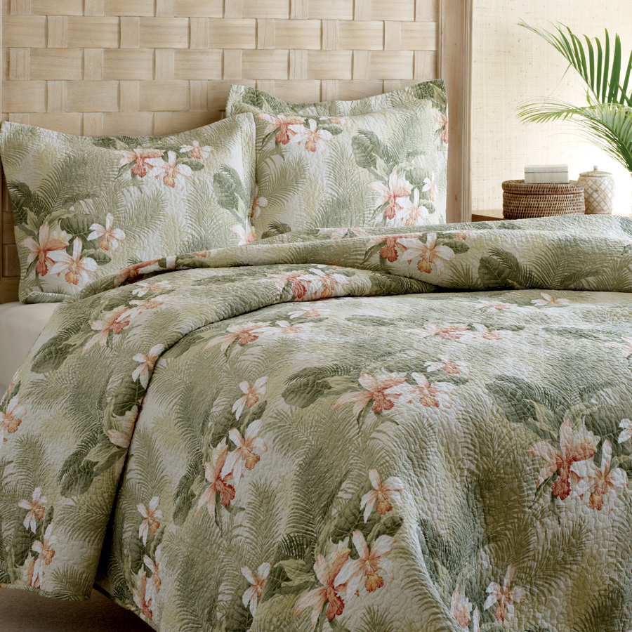 King Quilt Set Tommy Bahama Tropical Orchid