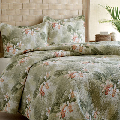 Tommy Bahama Tropical Orchid Quilt